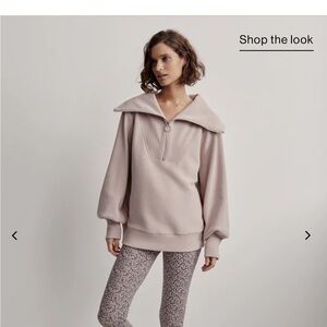 VARLEY VINE HALF ZIP MEDIUM (mushroom) Like New